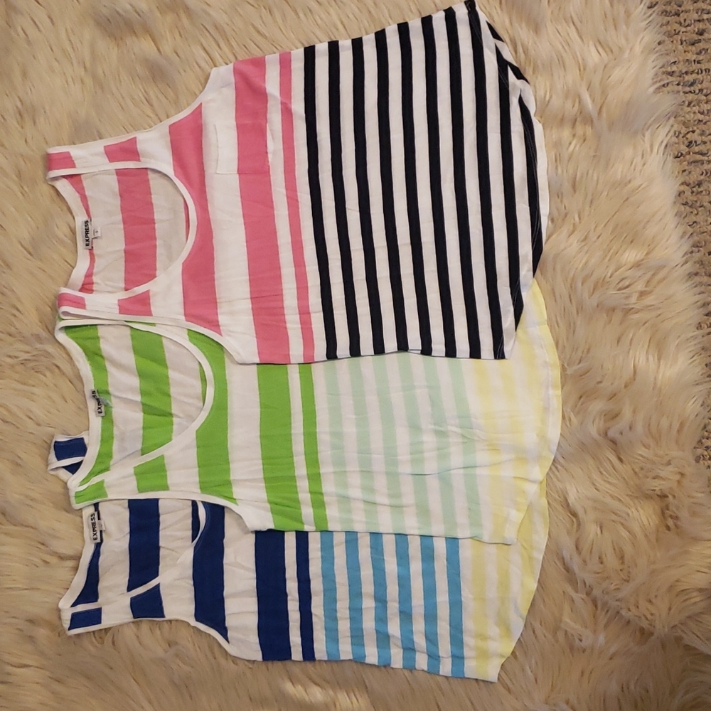 Three striped tank tops